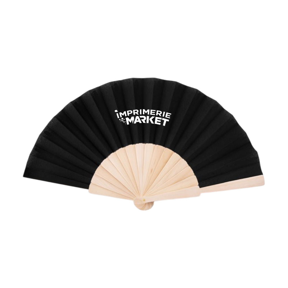 Eventail personnalisable noir