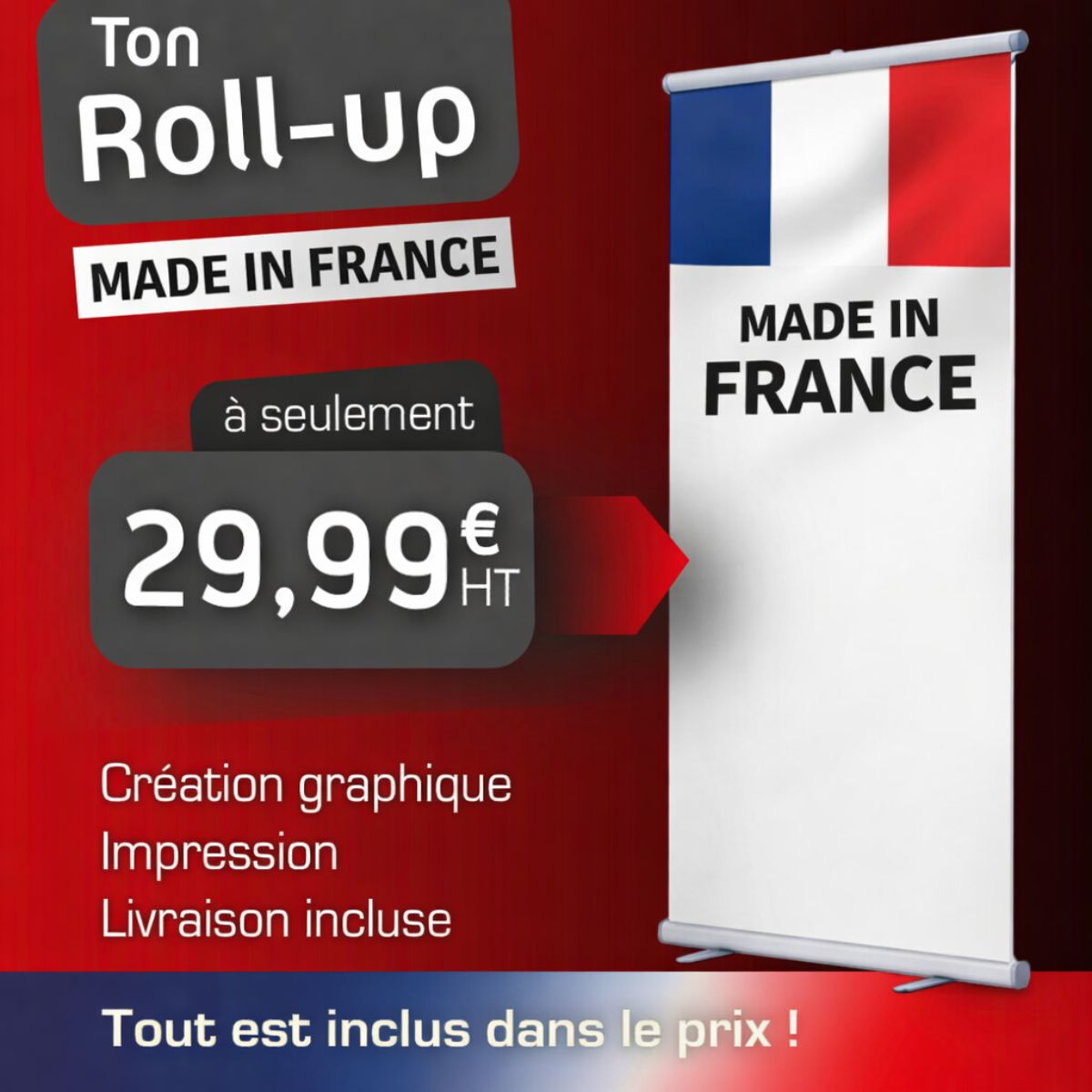 Made in France : Le choix de la fabrication locale pour votre Roll-up 85x200
