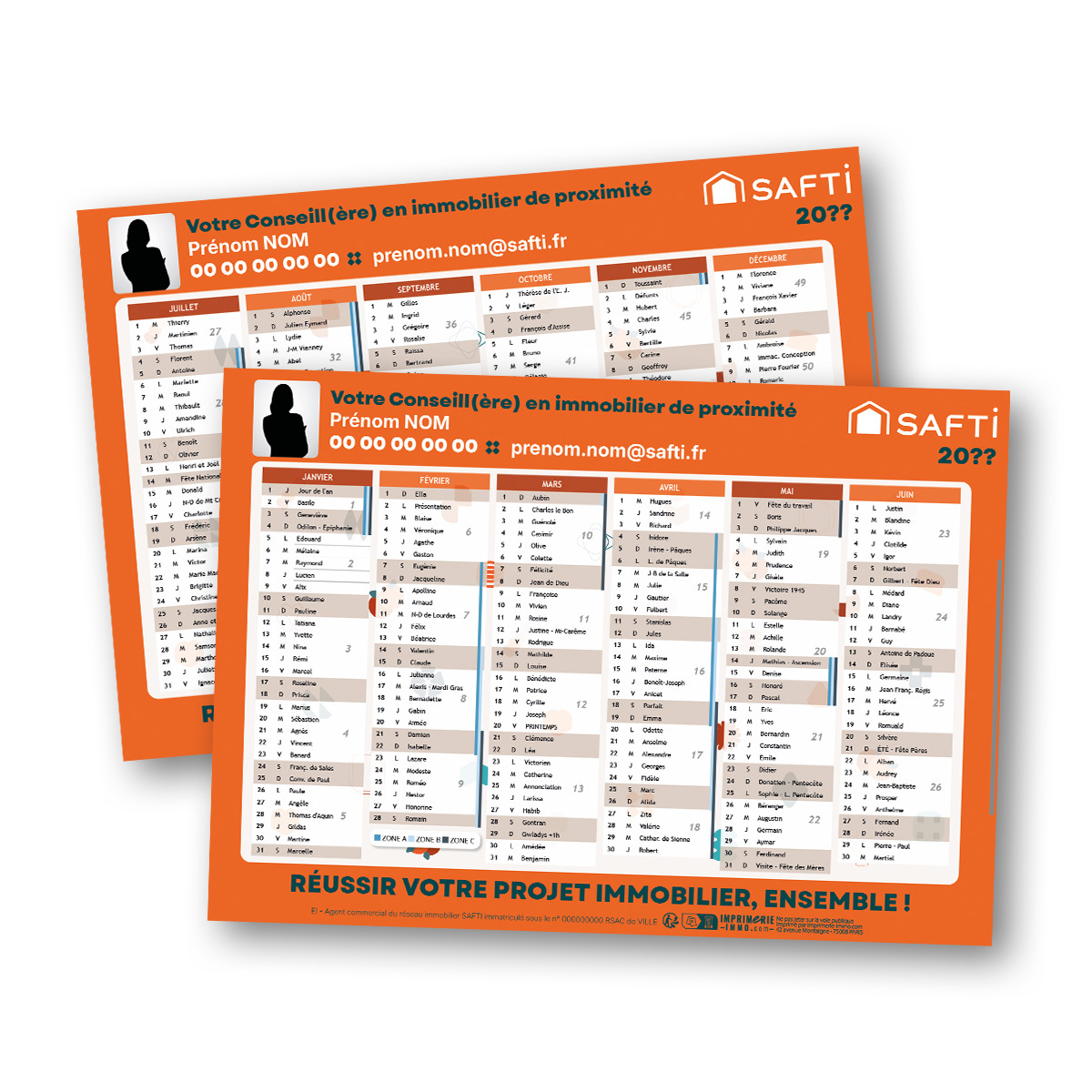 Calendrier SAFTI 2026