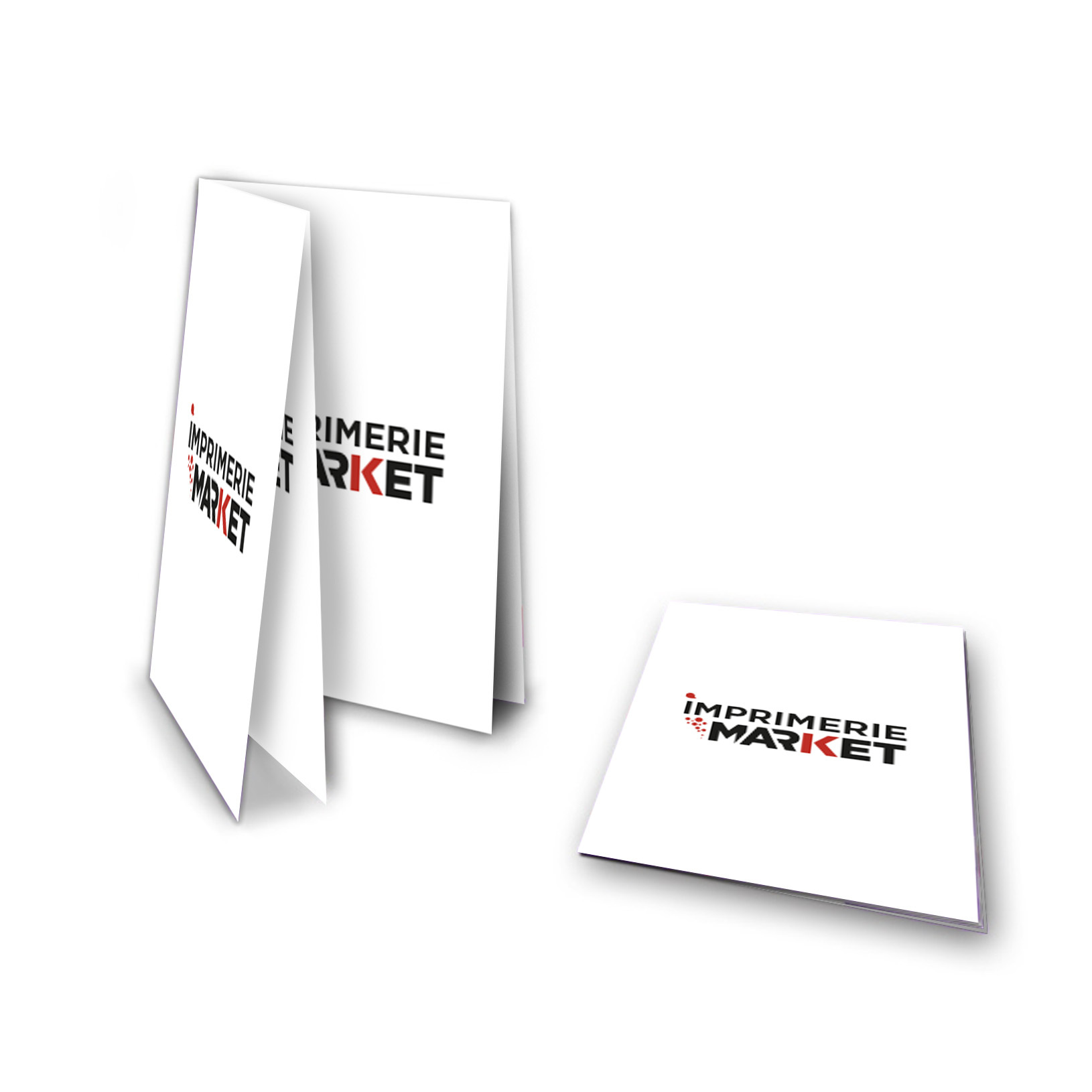 Depliant 2 plis croisés pas cher