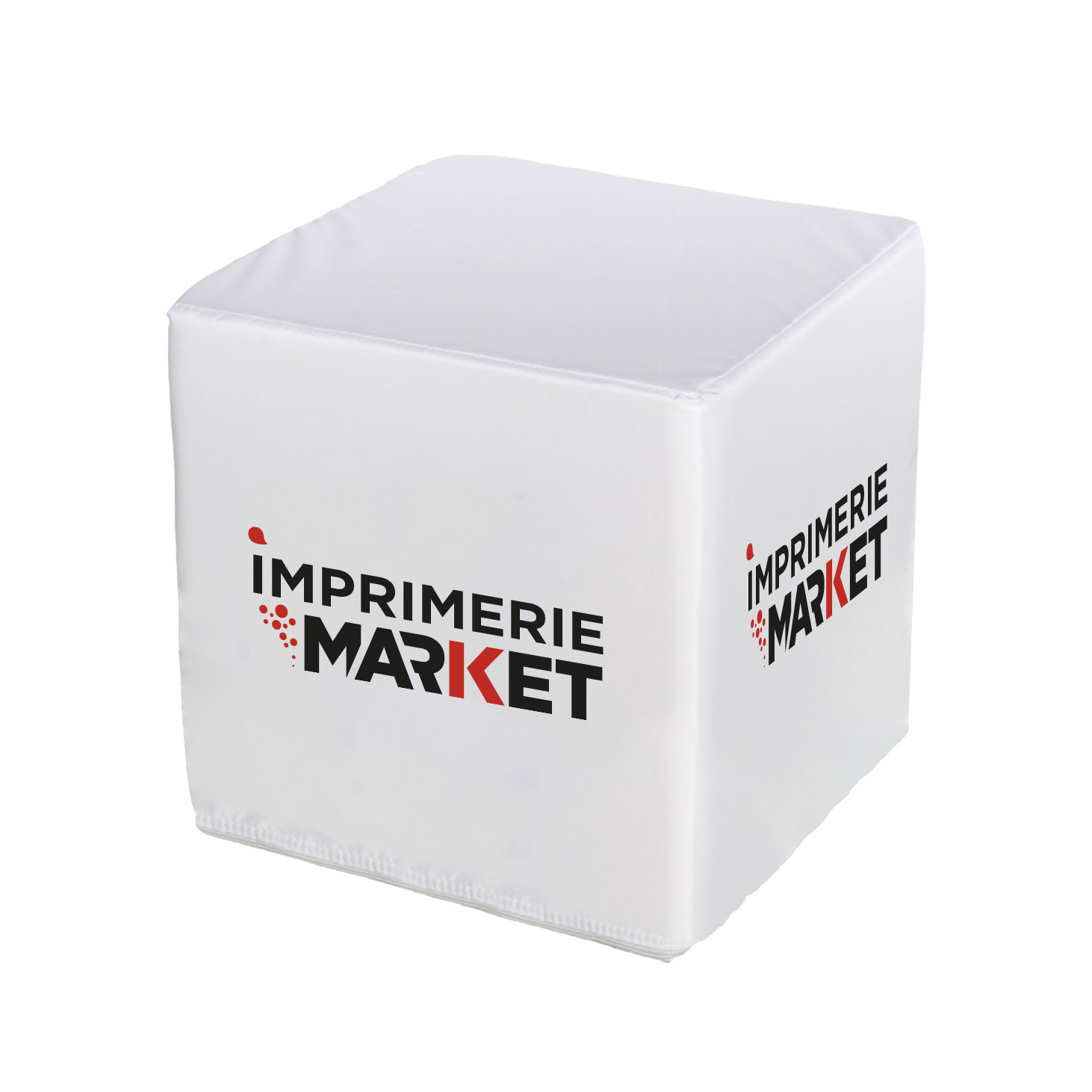 Cube publicitaire personnalisable – Pouf événementiel avec logo