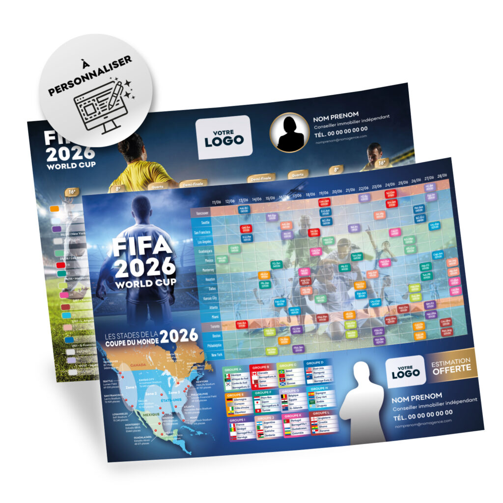 Calendrier Coupe du Monde 2026 personnalisé