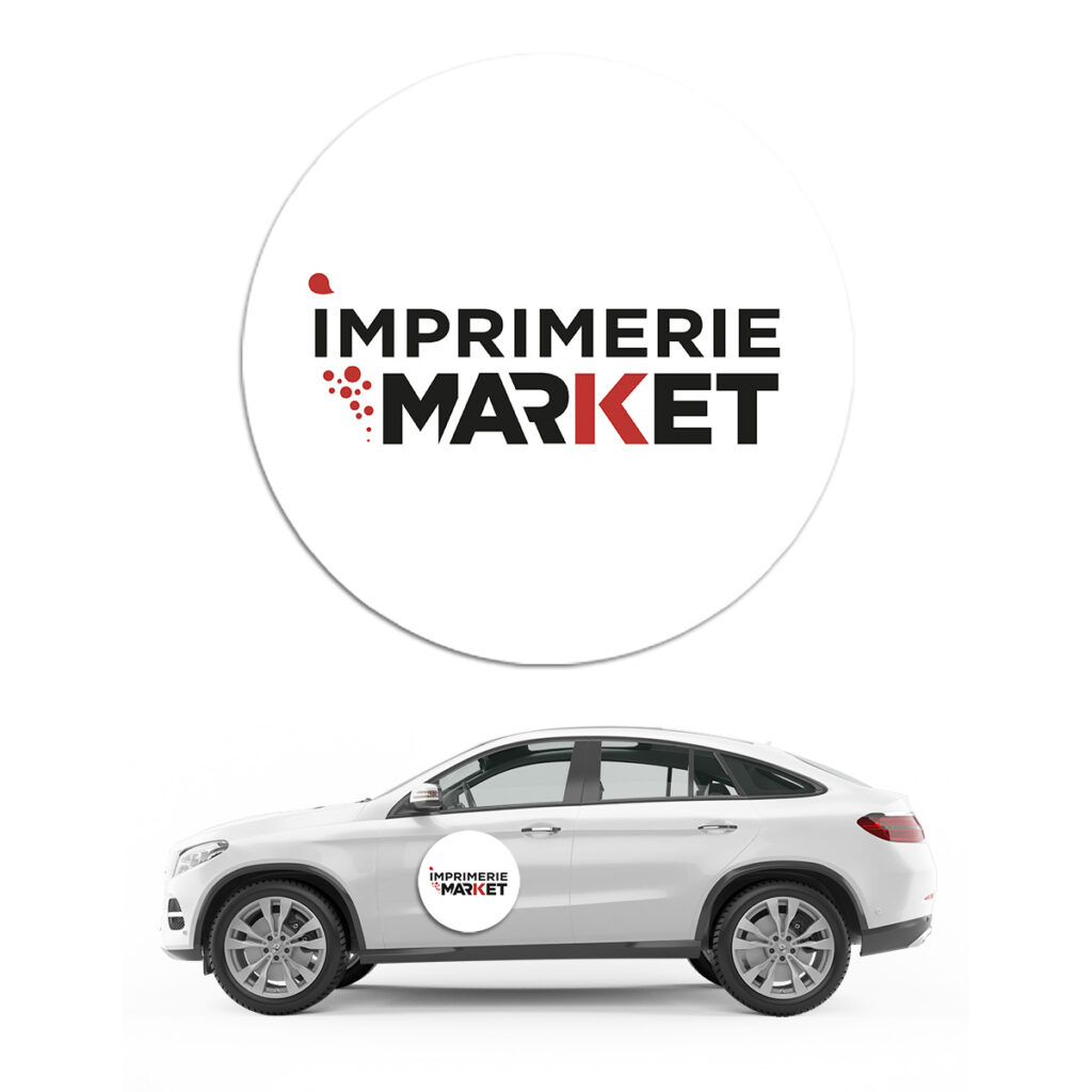 Magnet véhicule rond diamètre 40 cm