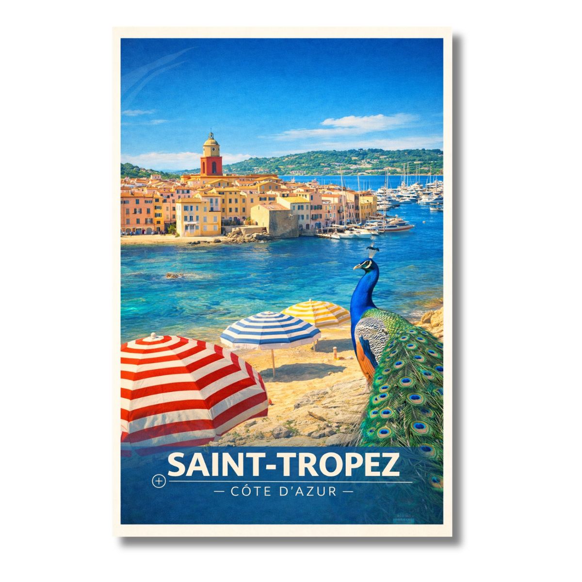Affiche SAINT-TROPEZ – Côte d’Azur