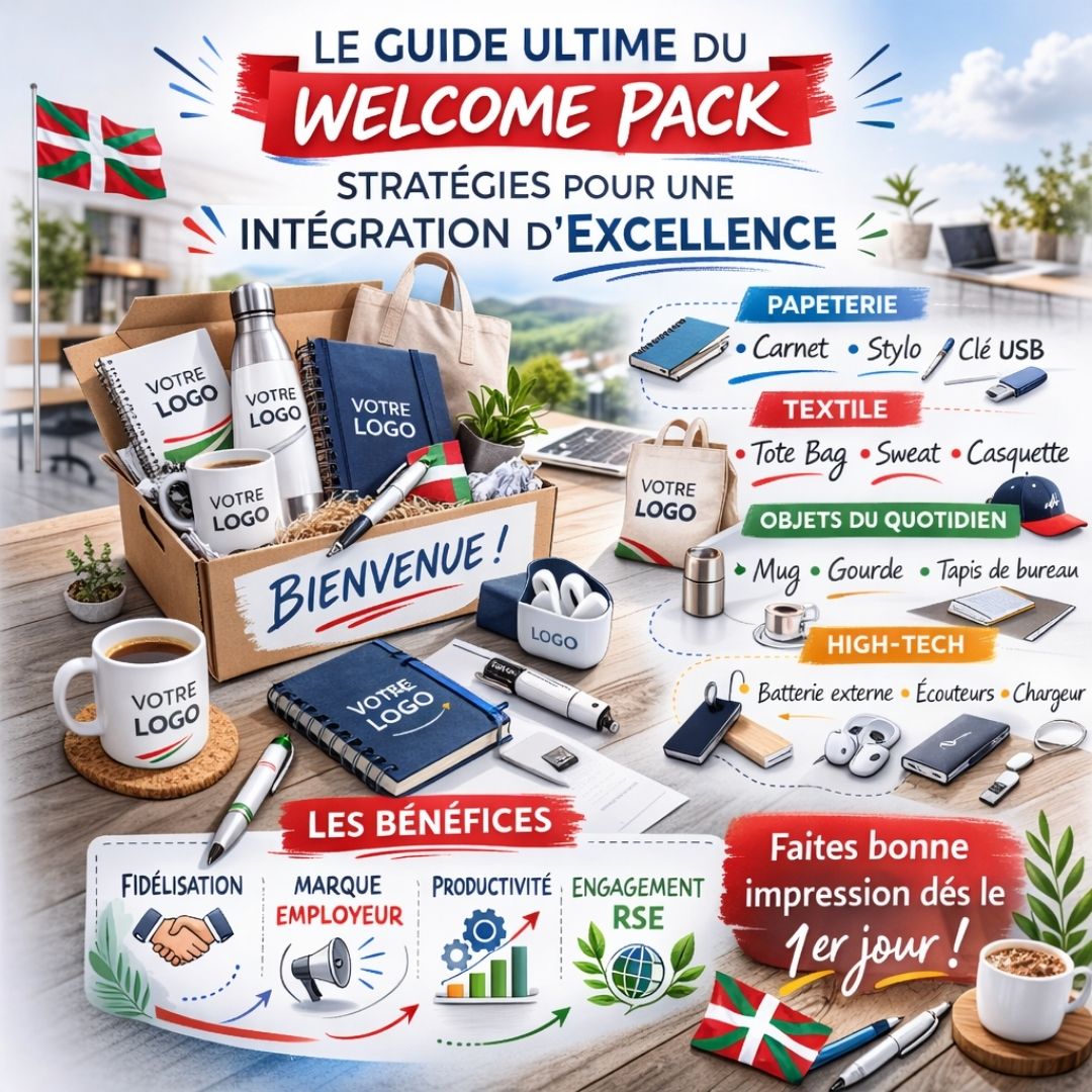 Boostez votre marque employeur avec un Welcome Pack réussi ! Découvrez les indispensables du Print et des Goodies pour intégrer vos salariés.