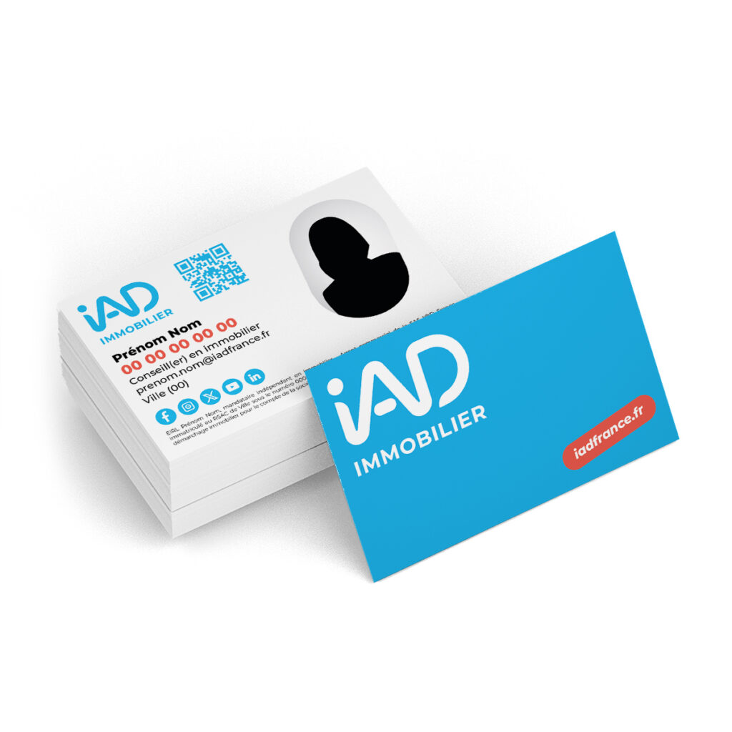 Carte de visite IAD pas cher