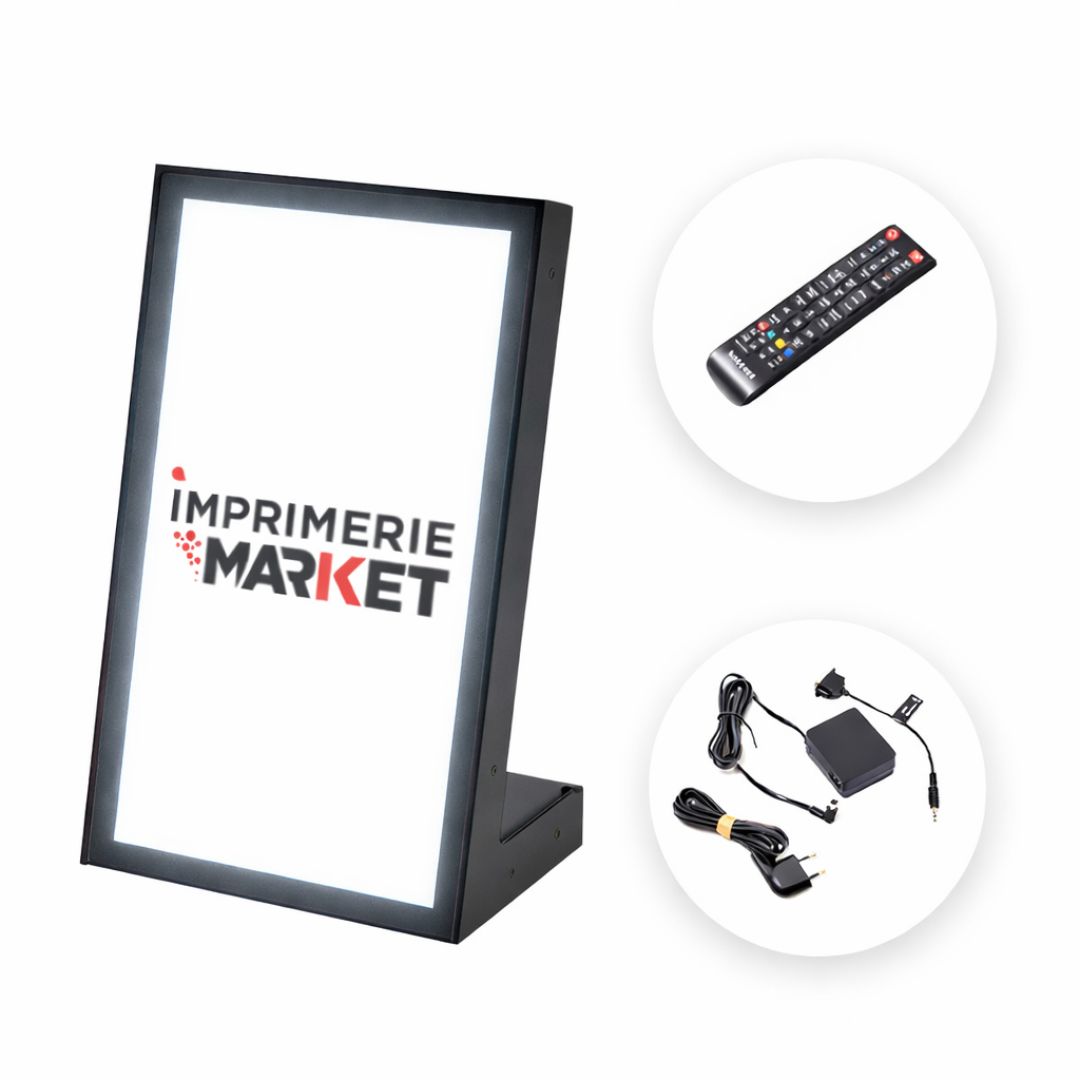 Écran de comptoir publicitaire vidéo multimédia.