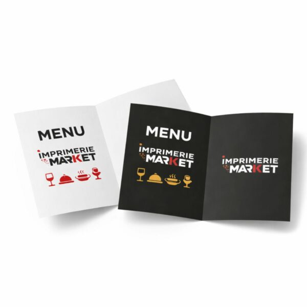 Menu de Restaurant A4 - 4 Pages (2 Volets) : L'Excellence de l'Impression Grand Format