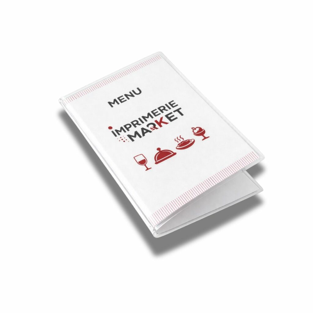 Menu de Restaurant Plastifié 4 Pages (2 Volets) A4 : La Robustesse Format Géant