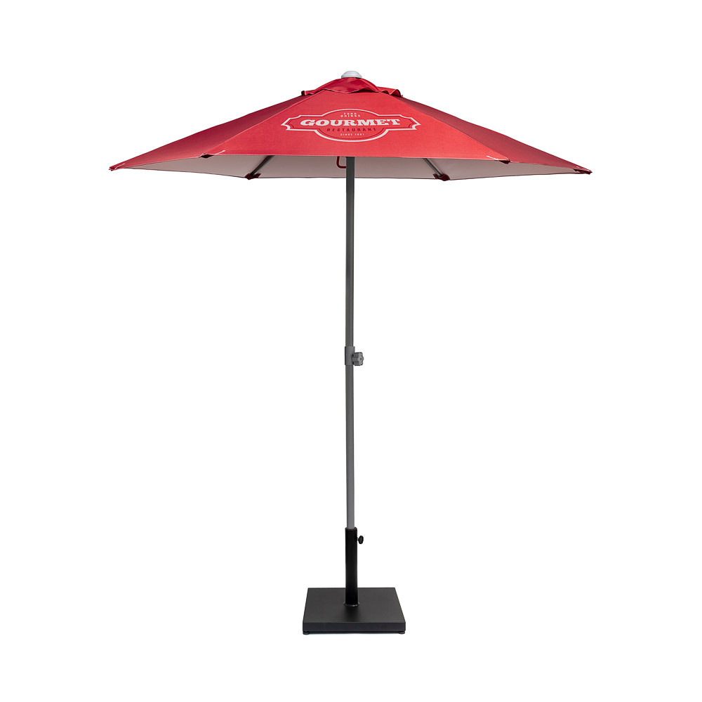 Parasol Horeca Slide Personnalisable 200x200 : L'Expertise de la Visibilité Extérieure