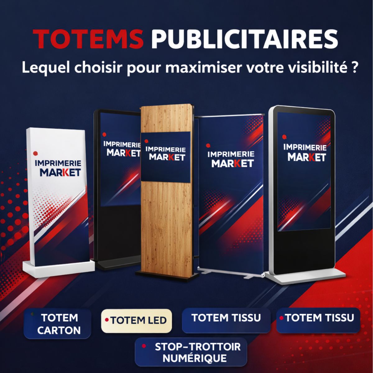 Totems publicitaires : Lequel choisir pour maximiser votre visibilité ?