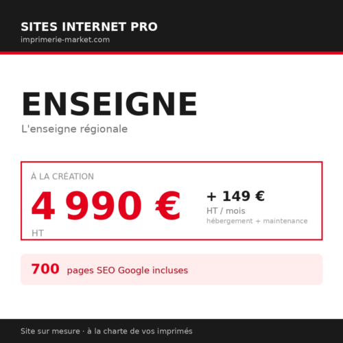 Site internet — Enseigne